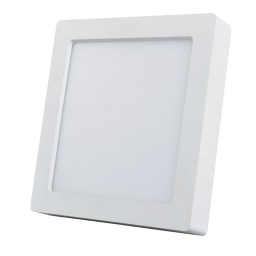 PANEL LED BLANCO APLICAR 18W 3000K CUADRADO 21X21X3CM BLACK + DECKER