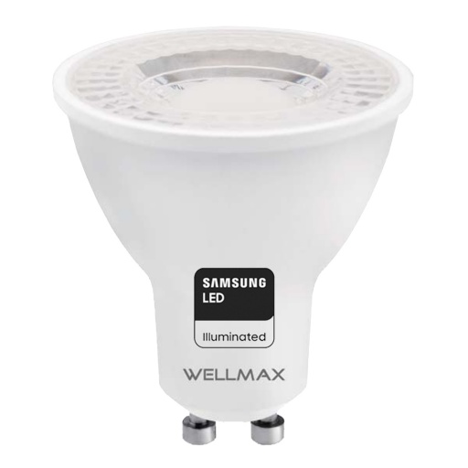 LAMPARA DICROICA LED WELLMAX 6W LUZ CLIDA