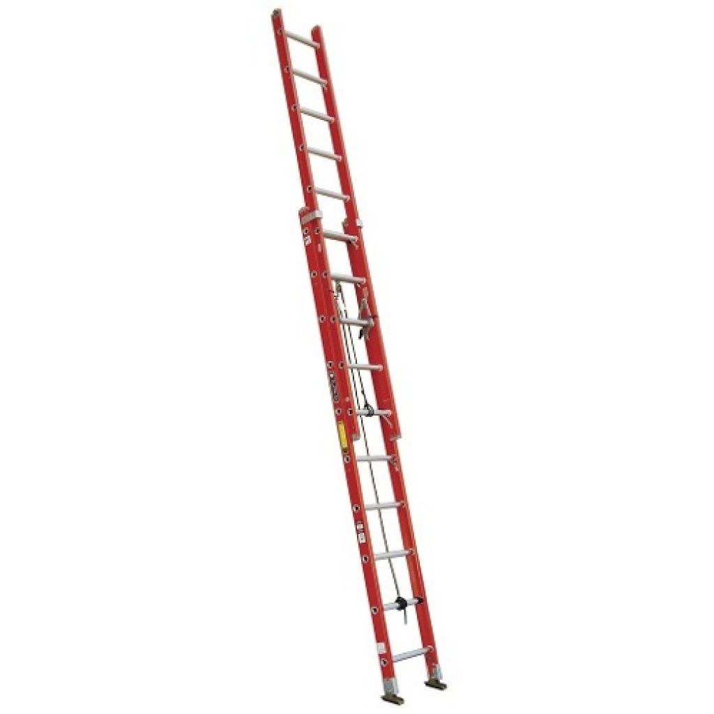 Escalera Extensión Fibra De Vidrio Cuprum 8.85m 32 Peldaños Ferretería