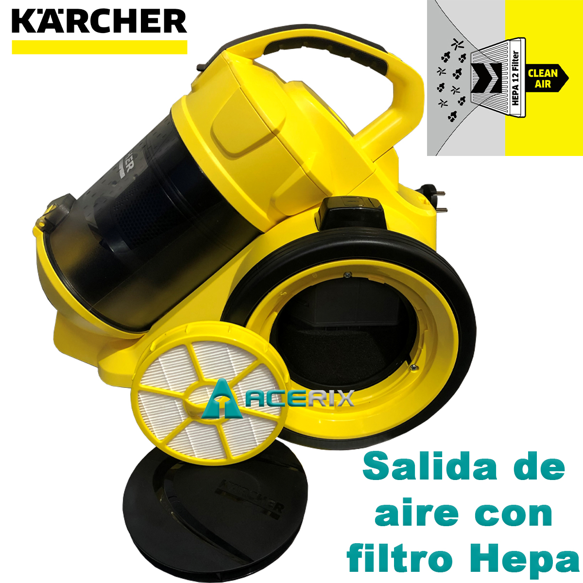 Filtro hepa para aspiradora vc3 Karcher - Tienda Karcher-Aspiradora