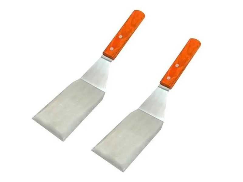 SET DE 2 ESPATULAS PARA PLANCHAS CHIVITERAS  CHIVITOS PARRILLA